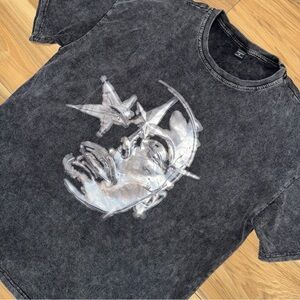 Manfinity EMRG Graphic Tee Grunge Punk Large/XL Techo Electronic Space Star Man